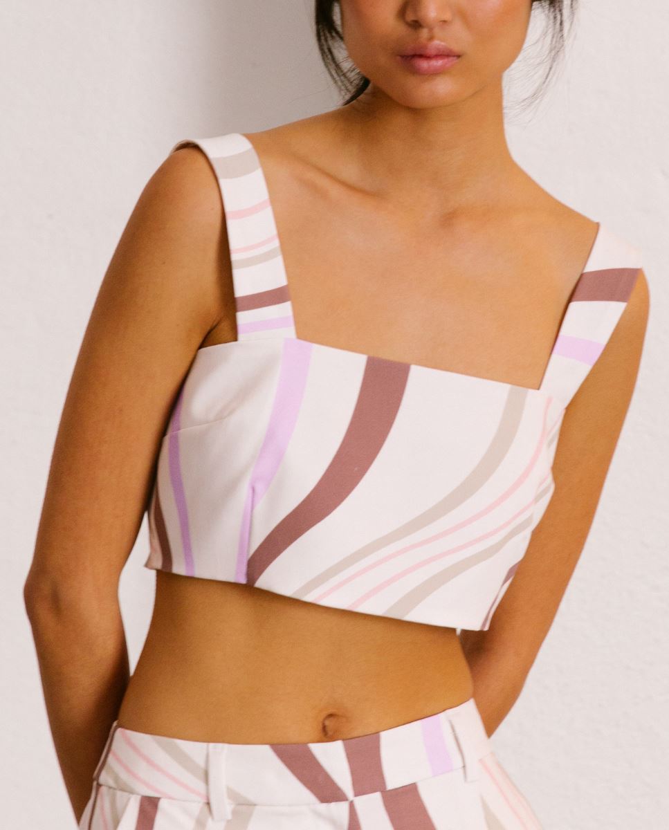 Printed Crop Top