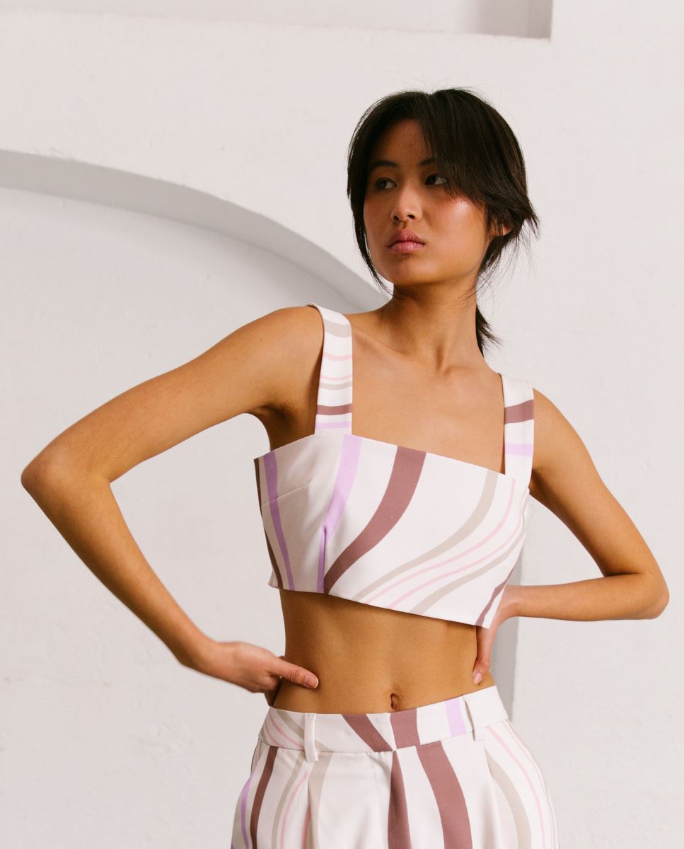 Printed Crop Top