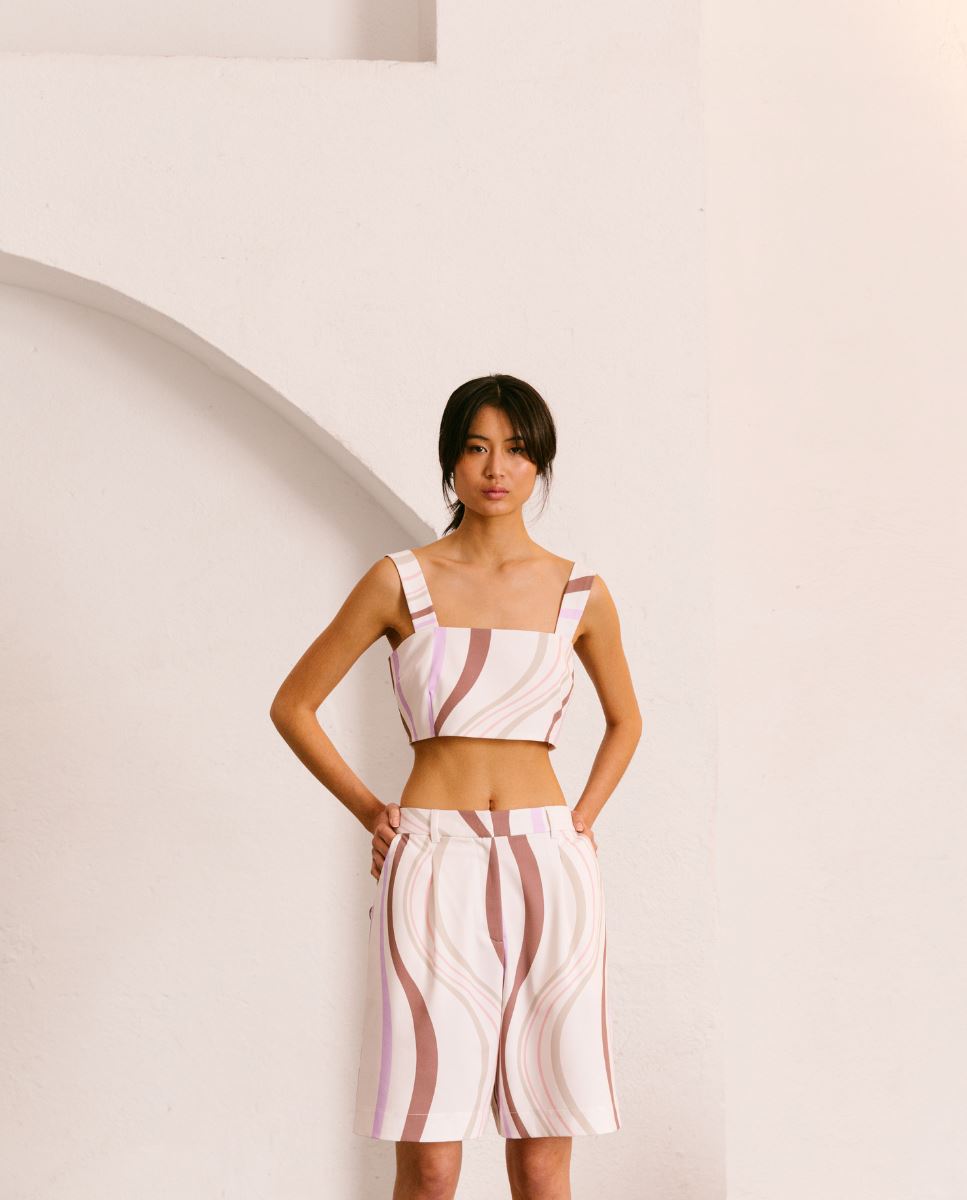 Printed Crop Top