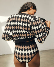 Checkered Cardigan