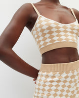 Checkered Crop Tank
